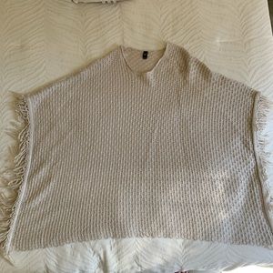 Cream Poncho
